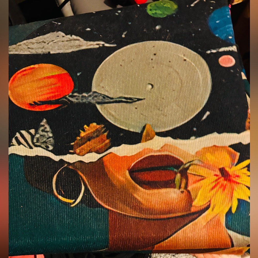 New "lose your mind find your soul "Abstract Cosmic Art rug - Picture 2 of 3